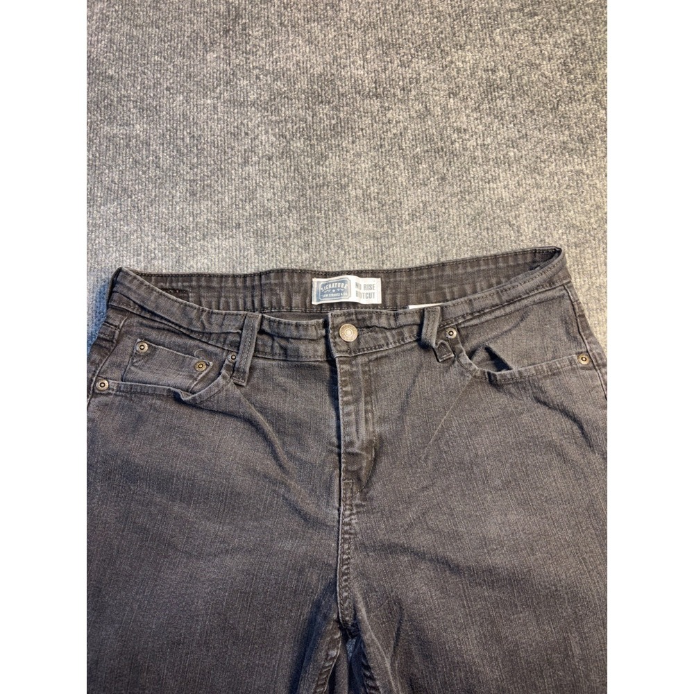 Levi's Bootcut Jeans Women's 12 Black Denim Mid-Rise Dark Wash Grunge Streetwear - Picture 7 of 13